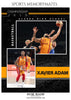 Xavier Adam - Basketball Memory Mate Photoshop Template - PrivatePrize - Photography Templates