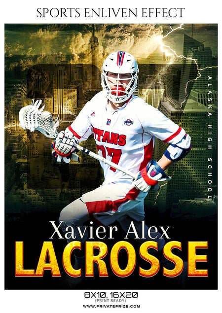 Xavier Alex - lacrosse Sports Enliven Effect Photography Template - PrivatePrize - Photography Templates