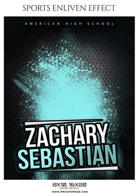 Zachary Sebastian - Football Sports Enliven Effect Photography Template - PrivatePrize - Photography Templates