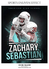 Zachary Sebastian - Football Sports Enliven Effect Photography Template