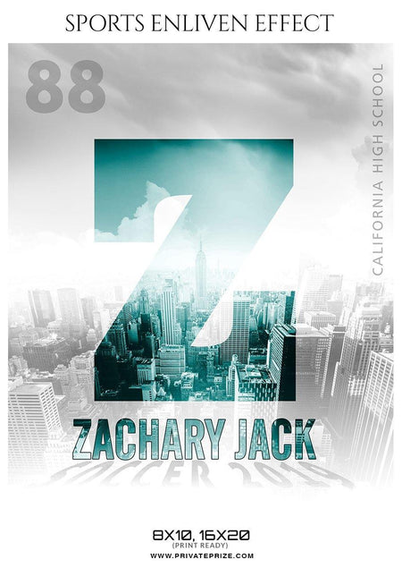 Zachary Jack - Soccer Sports Enliven Effects Photography Template - PrivatePrize - Photography Templates