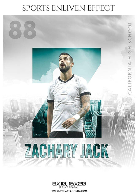 Zachary Jack - Soccer Sports Enliven Effects Photography Template - PrivatePrize - Photography Templates