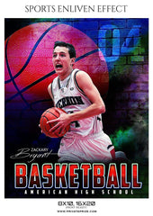Zackary Bryant - Basketball Sports Enliven Effect Photography Template