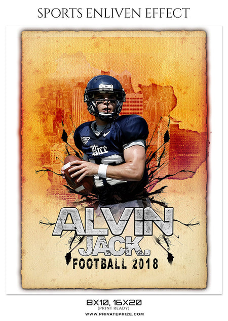 Alvin Jack- FOOTBALL SPORTS PHOTOGRAPHY - Photography Photoshop Template