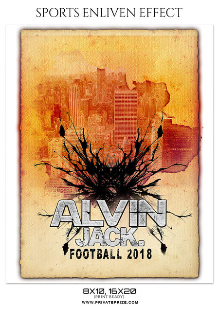 Alvin Jack- FOOTBALL SPORTS PHOTOGRAPHY - Photography Photoshop Template