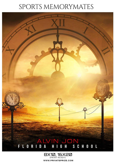 Alvin Jon - Football Memory Mate Photoshop Template - PrivatePrize - Photography Templates