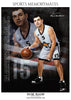 Alvin Roy - Basketball Memory Mate Photoshop Template - PrivatePrize - Photography Templates