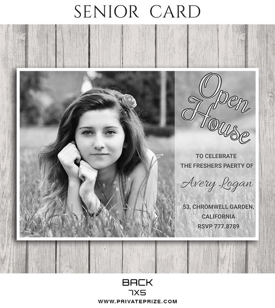Avery- Senior Photocard - Photography Photoshop Template