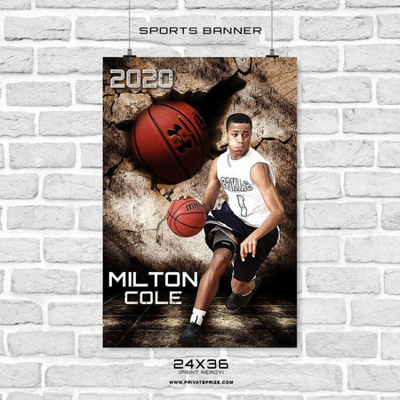 Basketball - Sports Banner Photoshop Template - PrivatePrize - Photography Templates
