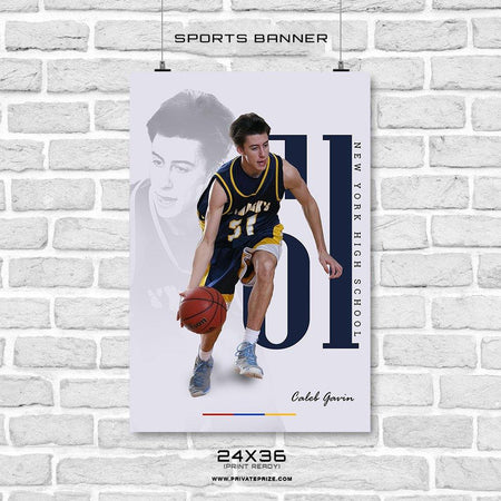 Basketball - Sports Banner Photoshop Template - PrivatePrize - Photography Templates
