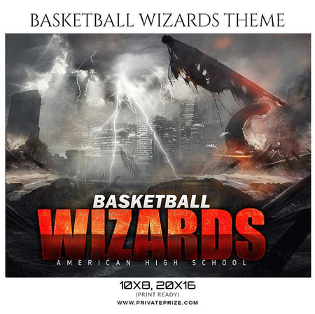 Basketball Wizards - Sports Themed  Photography Template - PrivatePrize - Photography Templates