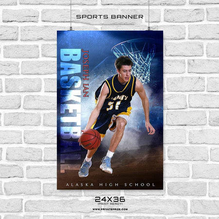 Basketball - Sports Banner Photoshop Template - PrivatePrize - Photography Templates