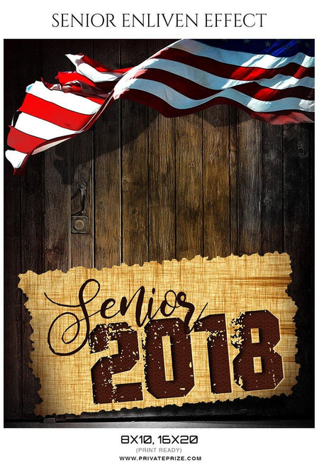 Senior 2018 - Senior Enliven Effect Photography Template - PrivatePrize - Photography Templates