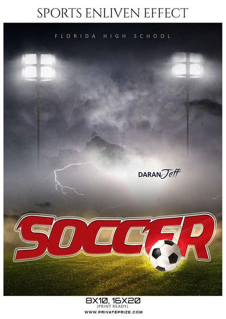 Daran Jeff - Soccer Sports Enliven Effects Photography Template - PrivatePrize - Photography Templates
