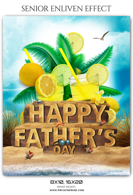 Sand - Fathers Day Photography Template - Photography Photoshop Template