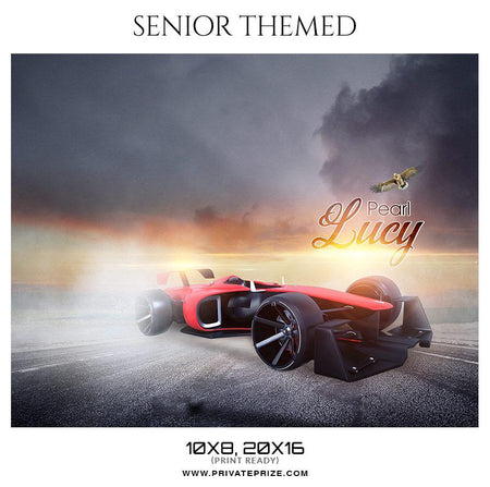 Pearl Lucy - Senior Themed Photoshop Template - PrivatePrize - Photography Templates