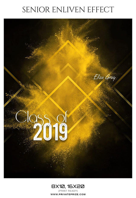 Eliza Gray - Senior Enliven Effect Photography Template - PrivatePrize - Photography Templates