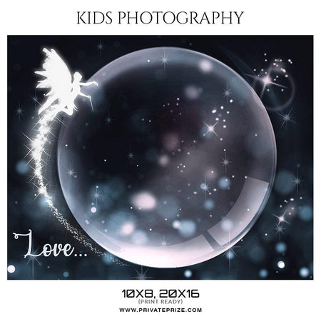 Love - Kids Photography Photoshop Template - PrivatePrize - Photography Templates