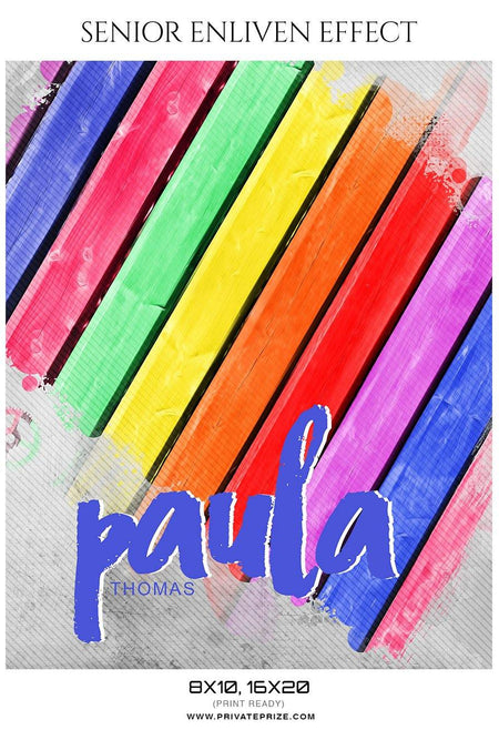 Paula Thomas - Senior Enliven Effect Photography Template - PrivatePrize - Photography Templates