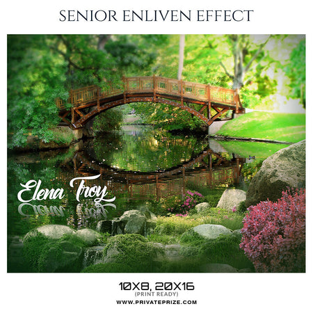 ELENA TROY - SENIOR ENLIVEN EFFECT - Photography Photoshop Template