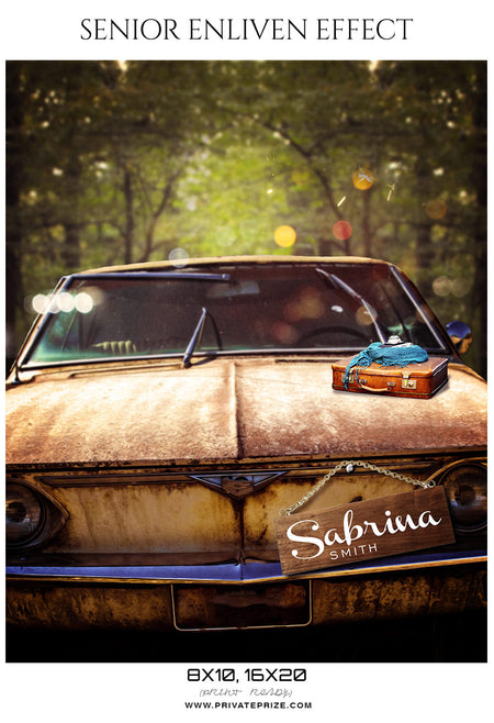 Sabrina Smith  - Senior Enliven Effect Photography Template - Photography Photoshop Template