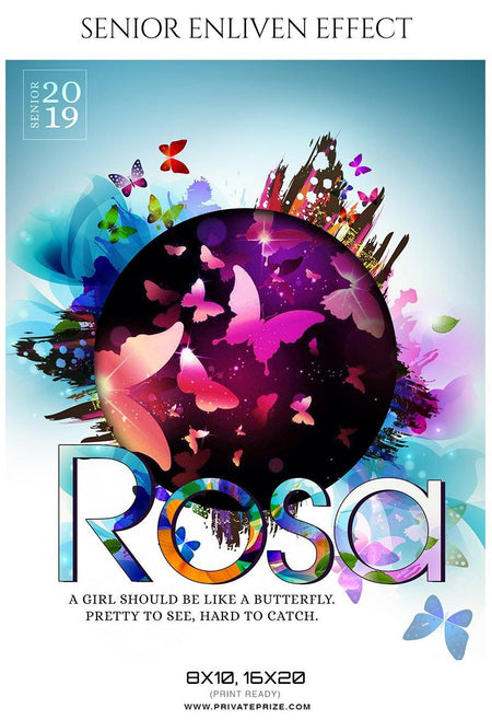 Rosa - Senior Enliven Effect Photography Template - PrivatePrize - Photography Templates