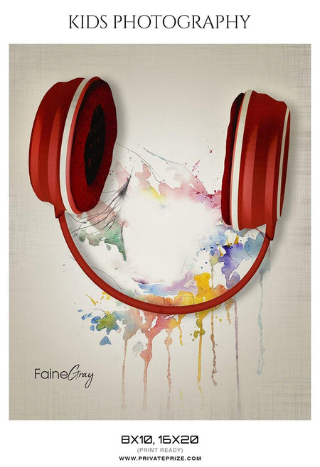 Faine Gray - Kids Photography Photoshop Templates - PrivatePrize - Photography Templates