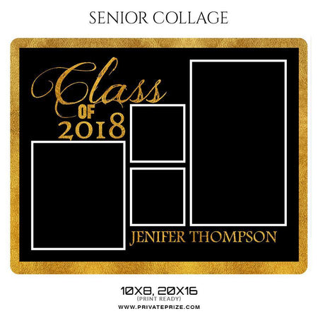 Jenifer Thompson - Senior Collage Photography Template - PrivatePrize - Photography Templates