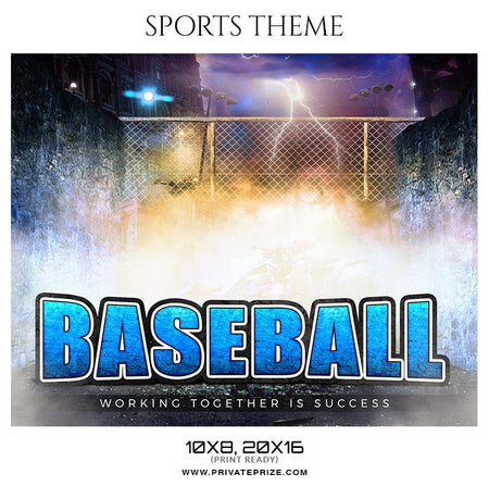 Baseball theme - Sports Theme Sports Photography Template - PrivatePrize - Photography Templates