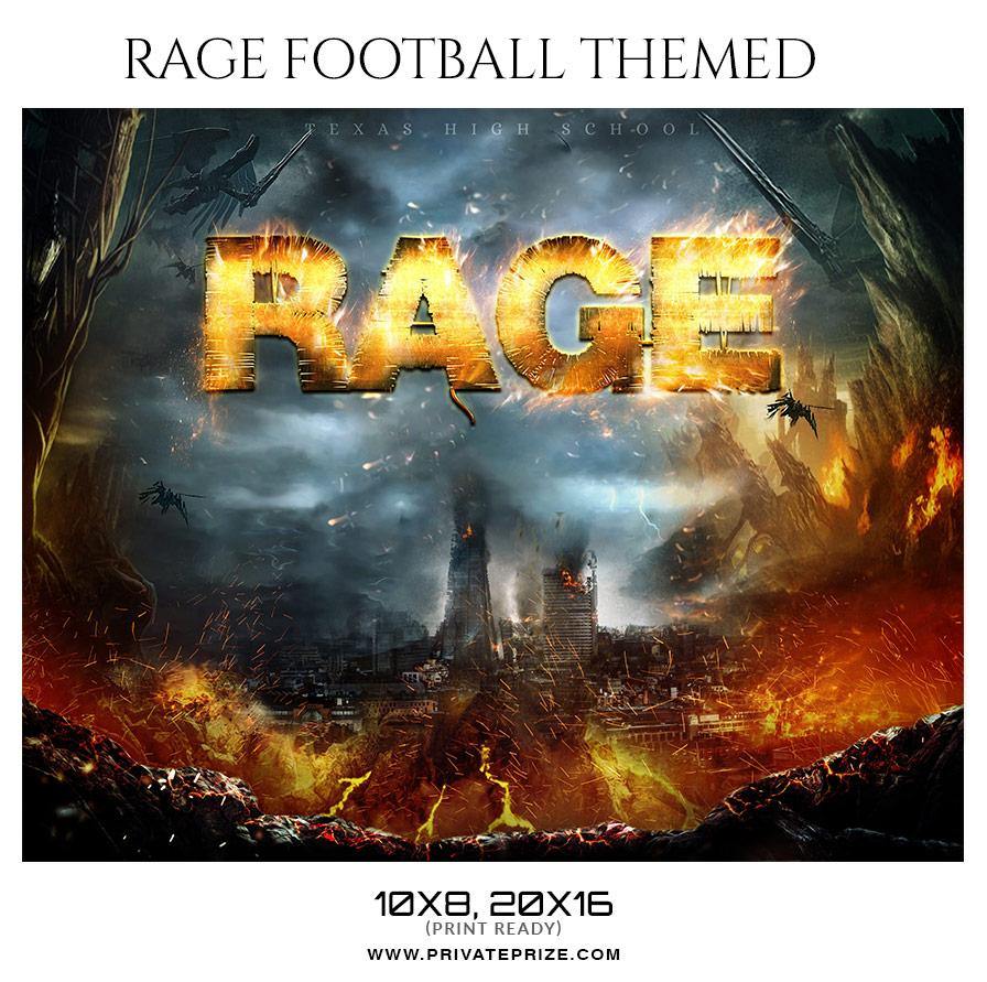 Football Red Rage Rage - Football Themed Sports Photography Template - PrivatePrize ...