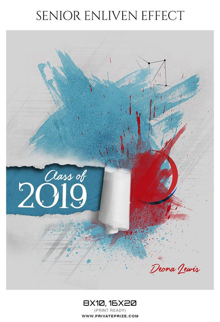 Deona Lewis - Senior Enliven Effect Photography Template - PrivatePrize - Photography Templates