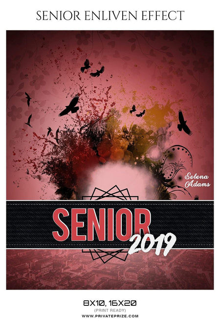 Selena Adams - Senior Enliven Effect Photography Template - PrivatePrize - Photography Templates
