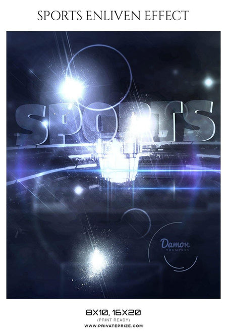 Damon Thompson - Basketball Sports Enliven Effects Photography Template - PrivatePrize - Photography Templates