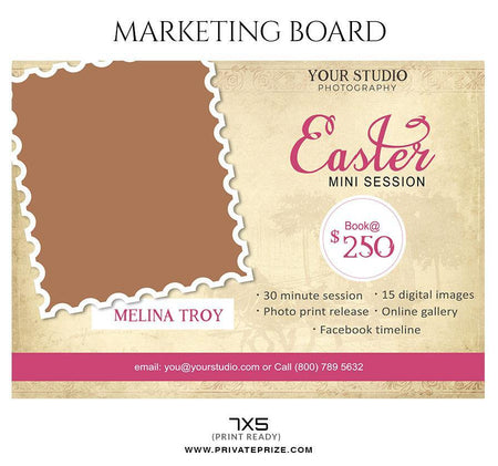 Melina Troy - Mini Session Flyer Template for Photographers - PrivatePrize - Photography Templates