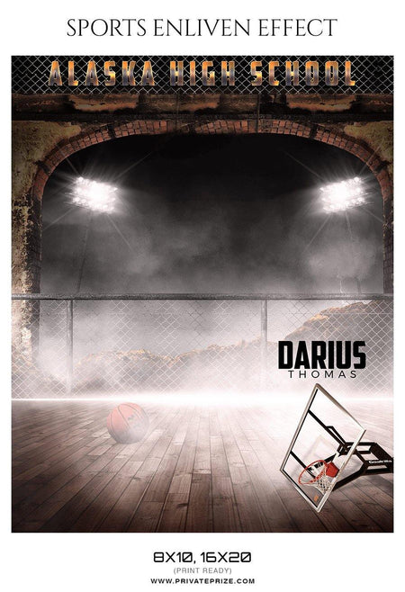 Darius Thomas - Basketball Sports Enliven Effect Photography Template - PrivatePrize - Photography Templates