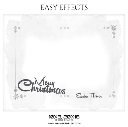 Sasha Thomas - Christmas Easy Effects - Photography Photoshop Template