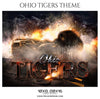 Ohio Tigers - Football Themed Sports Photography Template - PrivatePrize - Photography Templates