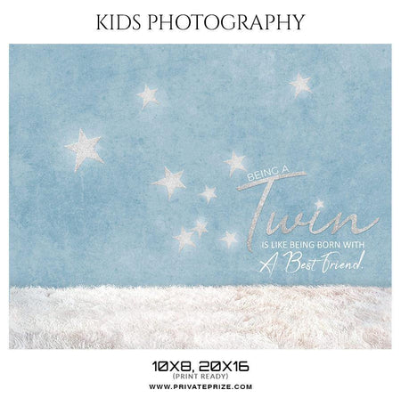 Twins - Kids Photography Photoshop Templates - PrivatePrize - Photography Templates