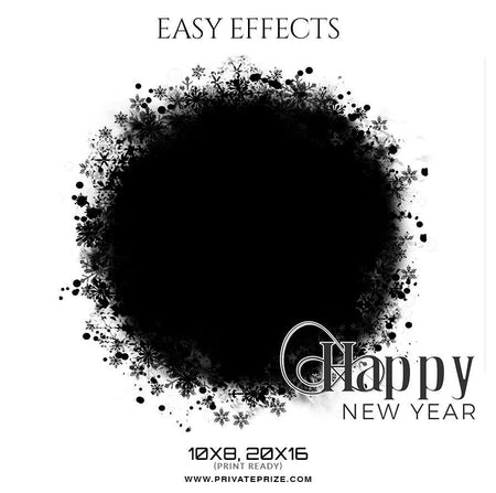 Happy New Year - Easy Effects - PrivatePrize - Photography Templates
