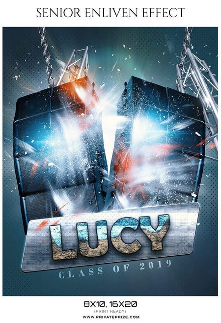 Lucy - Senior Enliven Effect Photography Template - PrivatePrize - Photography Templates
