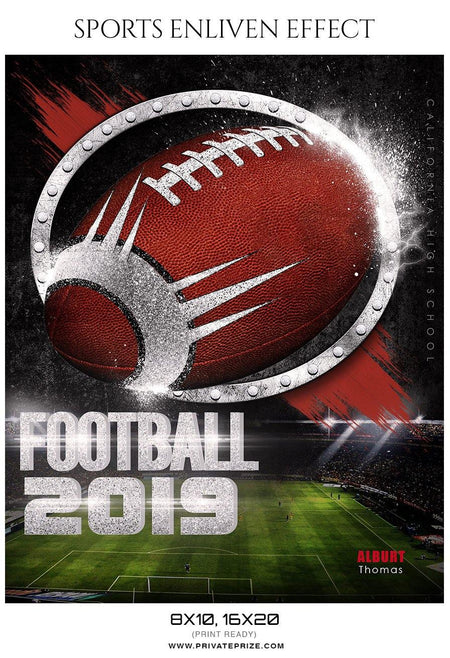 Alburt Thomas - Football Sports Enliven Effects Photography Template - PrivatePrize - Photography Templates