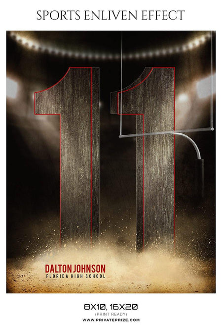 Dalton Johnson - Football Sports Enliven Effect Photography Template - PrivatePrize - Photography Templates