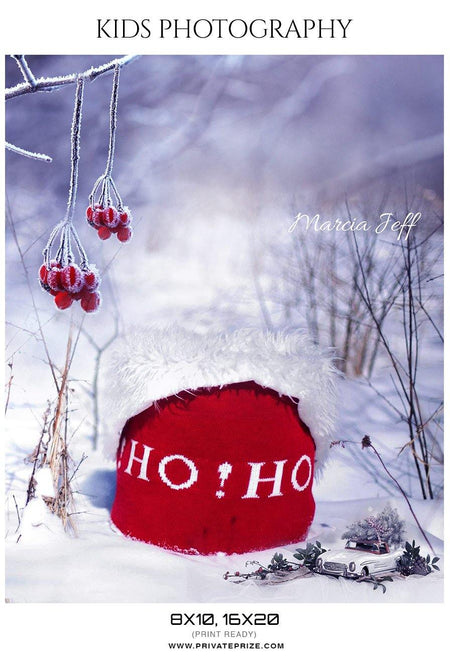 Marcia Jeff - Christmas Kids Photography Photoshop Template - PrivatePrize - Photography Templates