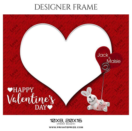 Jack and Maisie - Valentine's Designer Frame Templates - PrivatePrize - Photography Templates