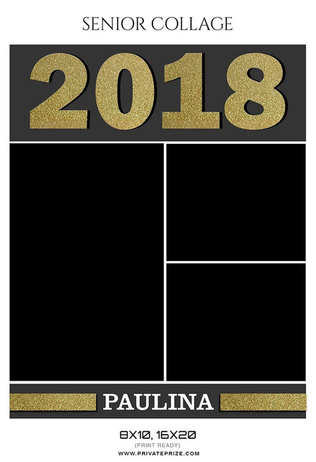 Paulina - Senior Collage Photography Template - PrivatePrize - Photography Templates