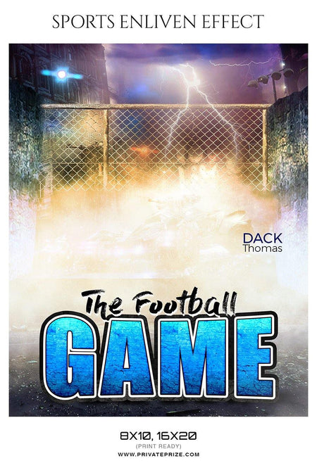 Dack Thomas - Football Sports Enliven Effects Photography Template - PrivatePrize - Photography Templates