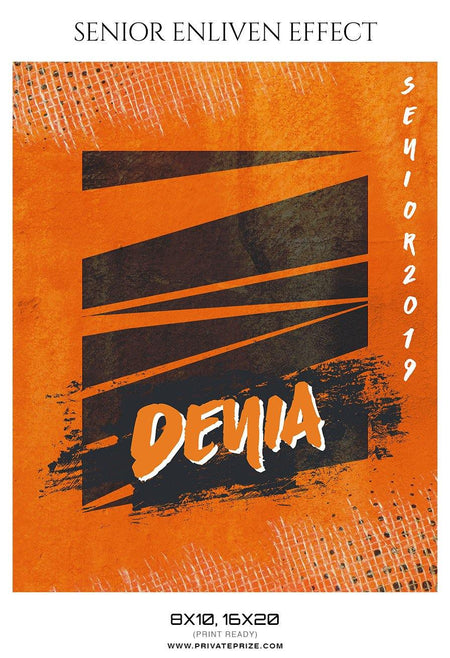 Denia -Senior Enliven Effect Photography Template - PrivatePrize - Photography Templates