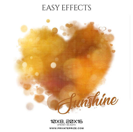 You Are My Sunshine - Easy Effects - PrivatePrize - Photography Templates