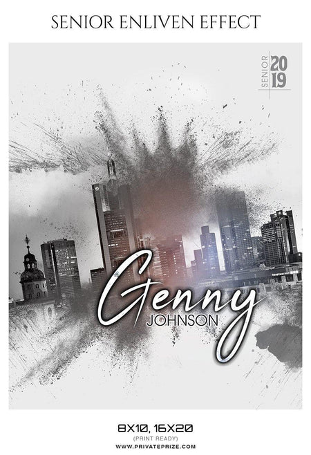 Genny Johnson - Senior Enliven Effect Photography Template - PrivatePrize - Photography Templates