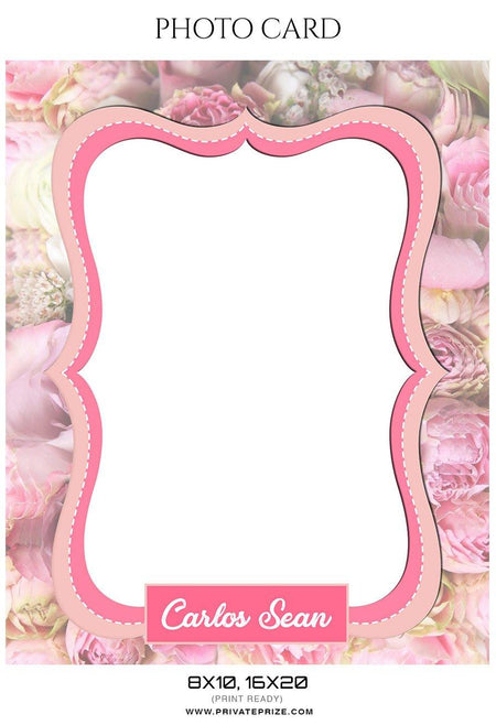 Carlos Sean - New Born Photo Card - PrivatePrize - Photography Templates